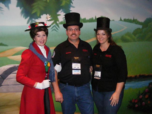 Michael, Penny and Mary poppins. Taken at our annual chimney convention in Orlando Florida at Walt Disney World Resort.