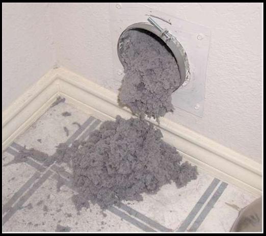 This dryer vent had never been cleaned.