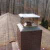 Cut liner to size. Repair chimney crown. Install a properly sized chimney cap. Dubois, Indiana. 