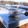 Cut liner to size and installed support clamp,storm collar and chimney cap. Finished product. Jasper, Indiana.