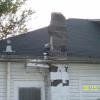 On this inspection we found this unsafe very badly deteriorated flue block chimney. (Water damage). Salem, Indiana. Give us a call, a CSIA certified professional to inspect your chimney.