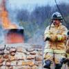 Chimney fire with fireman on site.  If you had a flue fire call a CSIA certified chimney sweep to do an inspection. Louisville, Kentucky.